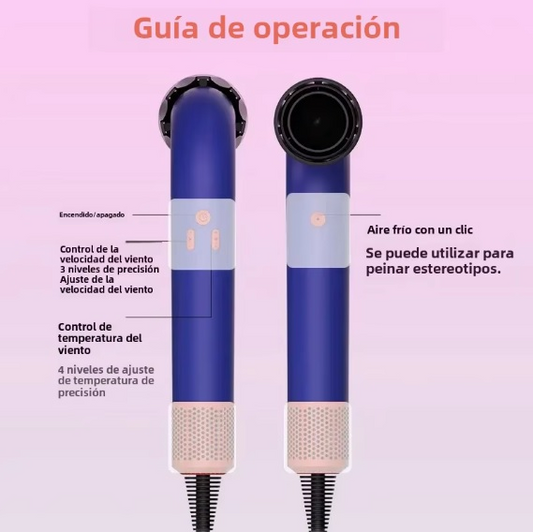 Secador de pelo profesional sin aspas con iones negativos